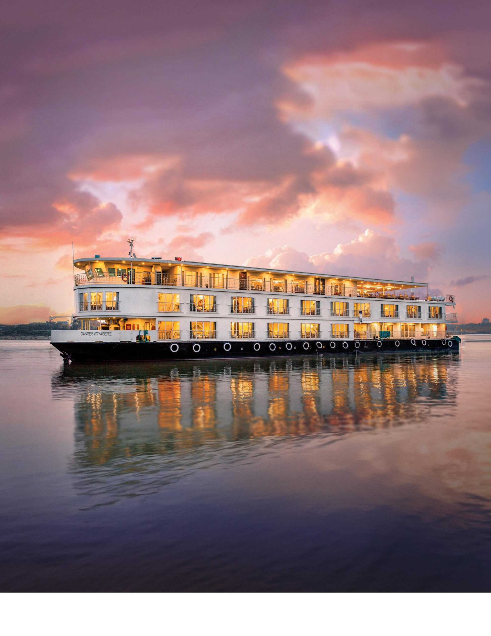 Ganges Voyager II sailing through India