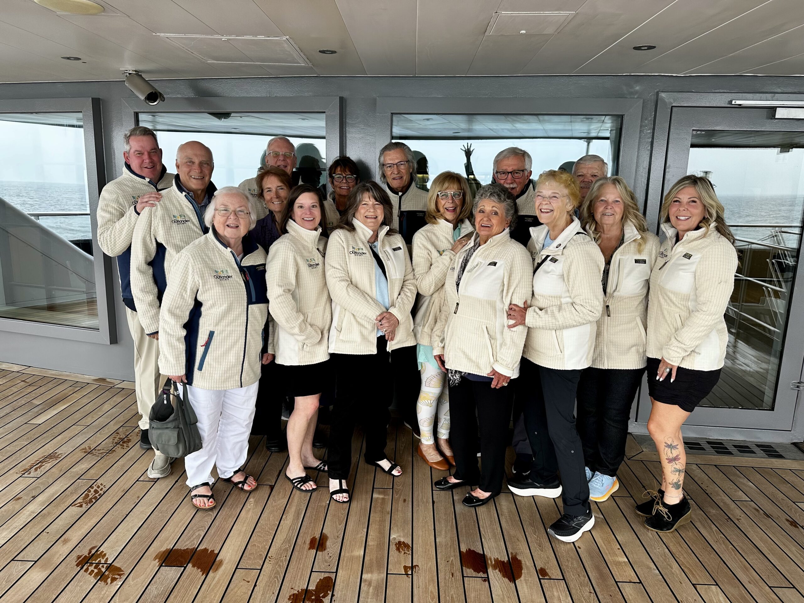 Outlander Society travelers sharing an experience